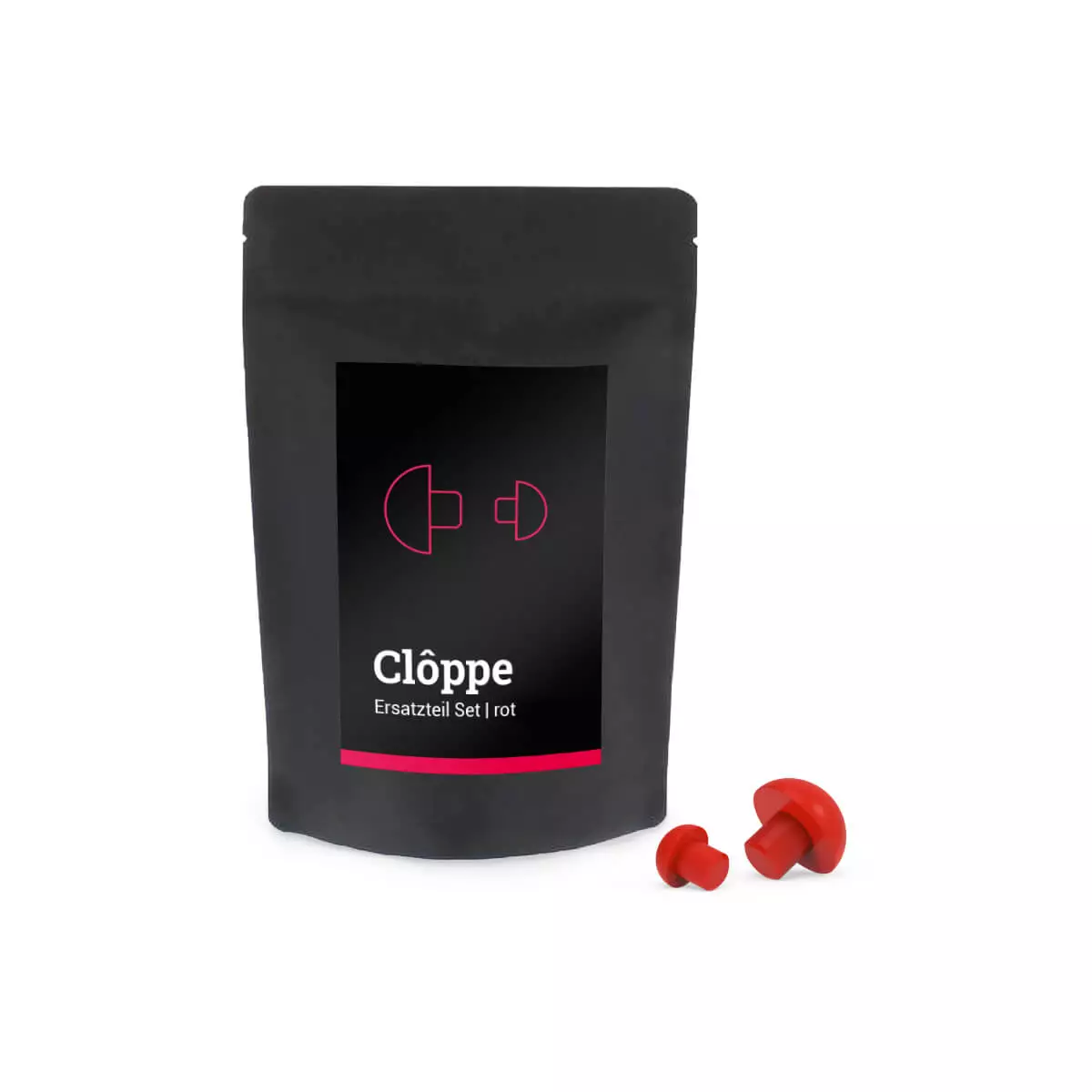 DocCheck Thïngs Replacement rubber buffer for Clôppe” reflex hammers Red rubber cushion