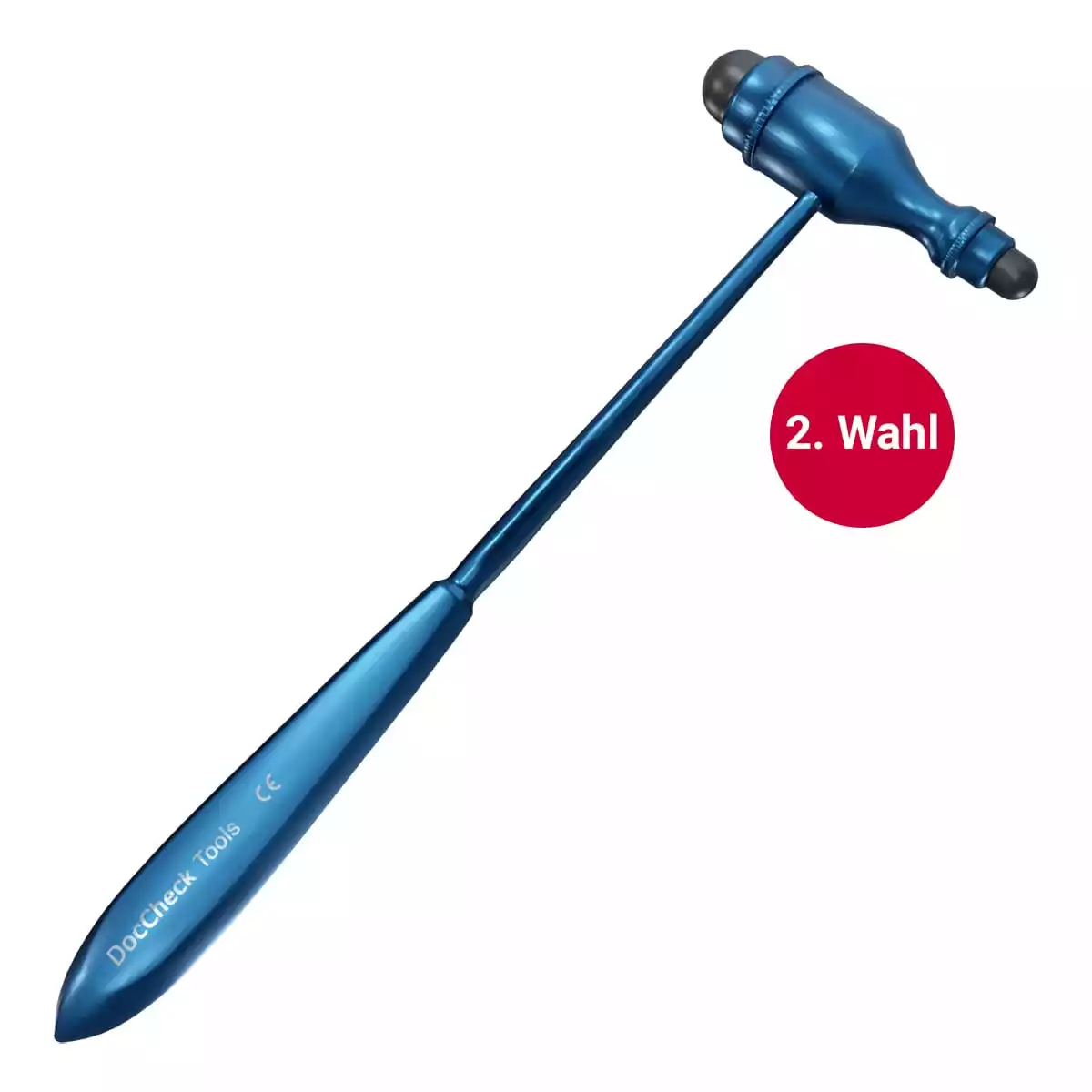 DocCheck Tools “Klopp” reflex hammer – Second choice Blue Length: 23.5 cm