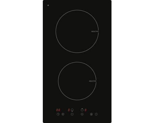 Domino hob induction hob frameless PKM 29 x 52 cm 2 cooking zones IF2 G