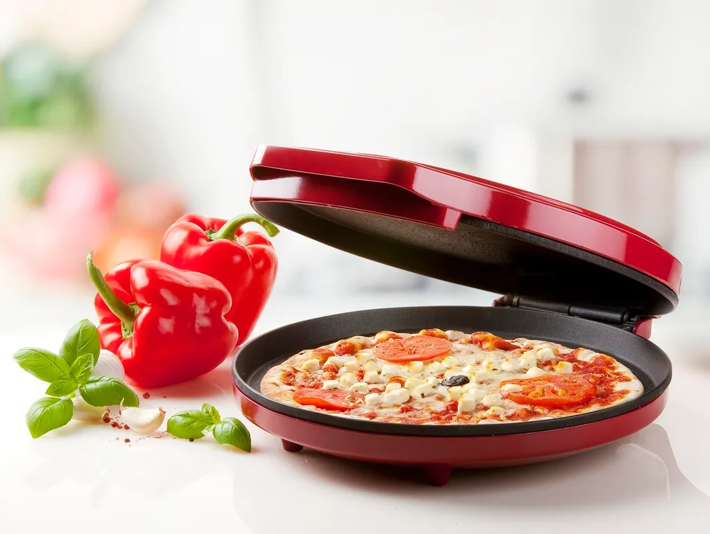 Domo DO9177PZ 1 Pizza/Pizza Red Pizza Maker/Oven (DO9177PZ)