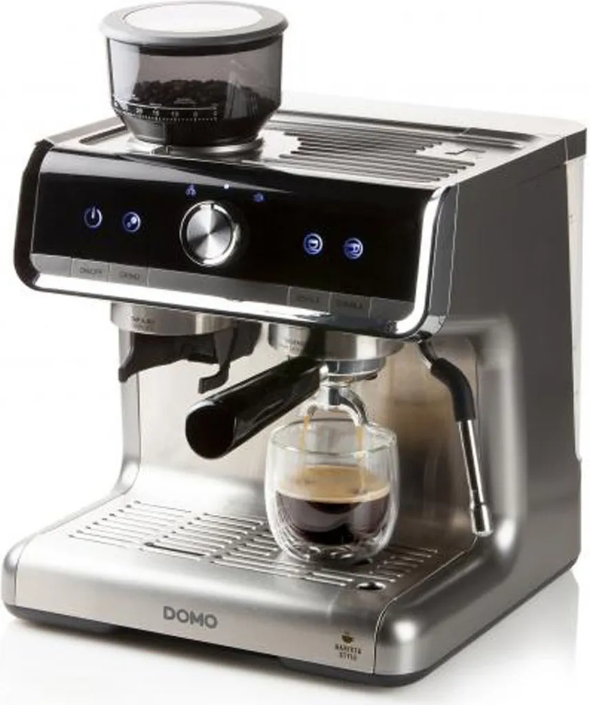 Domo DOMO DO720K - Espresso machine with bean grinder - 15 bar