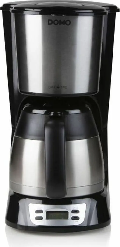 Domo Coffee Machine Black/Stainless Steel 1L Do709K