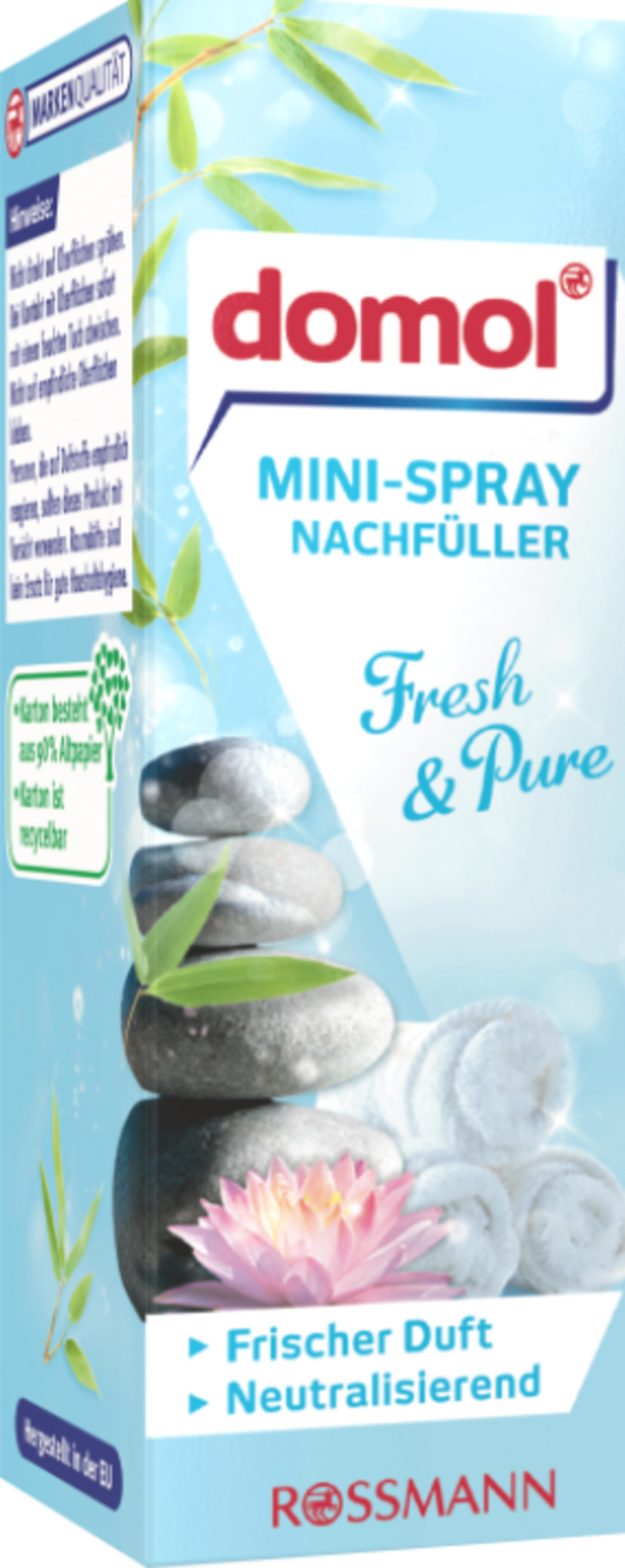 domol Mini Spray Refill Fresh & Pure, 25 ml