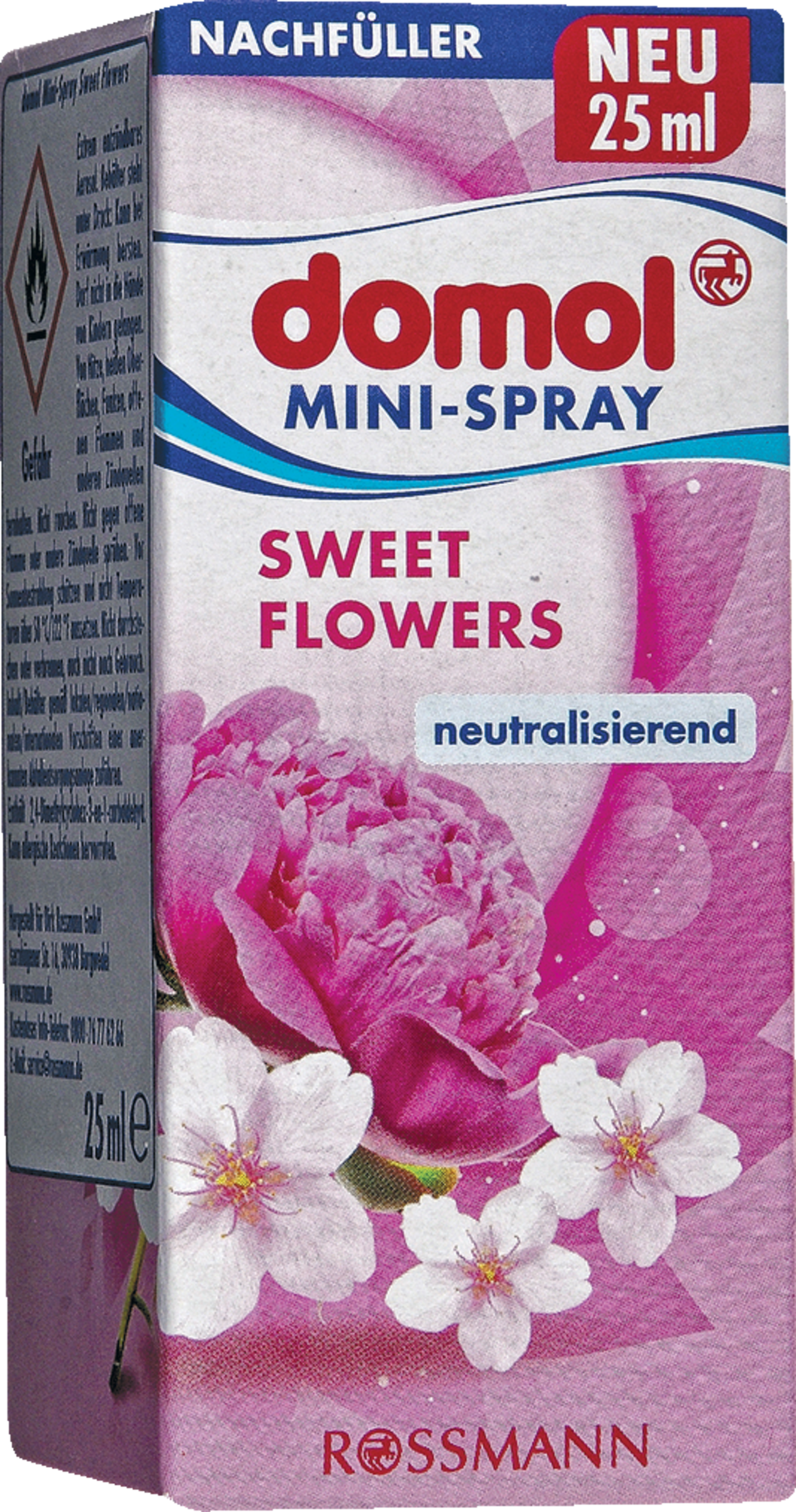 domol Mini Spray Refill Sweet Flowers 25 ml