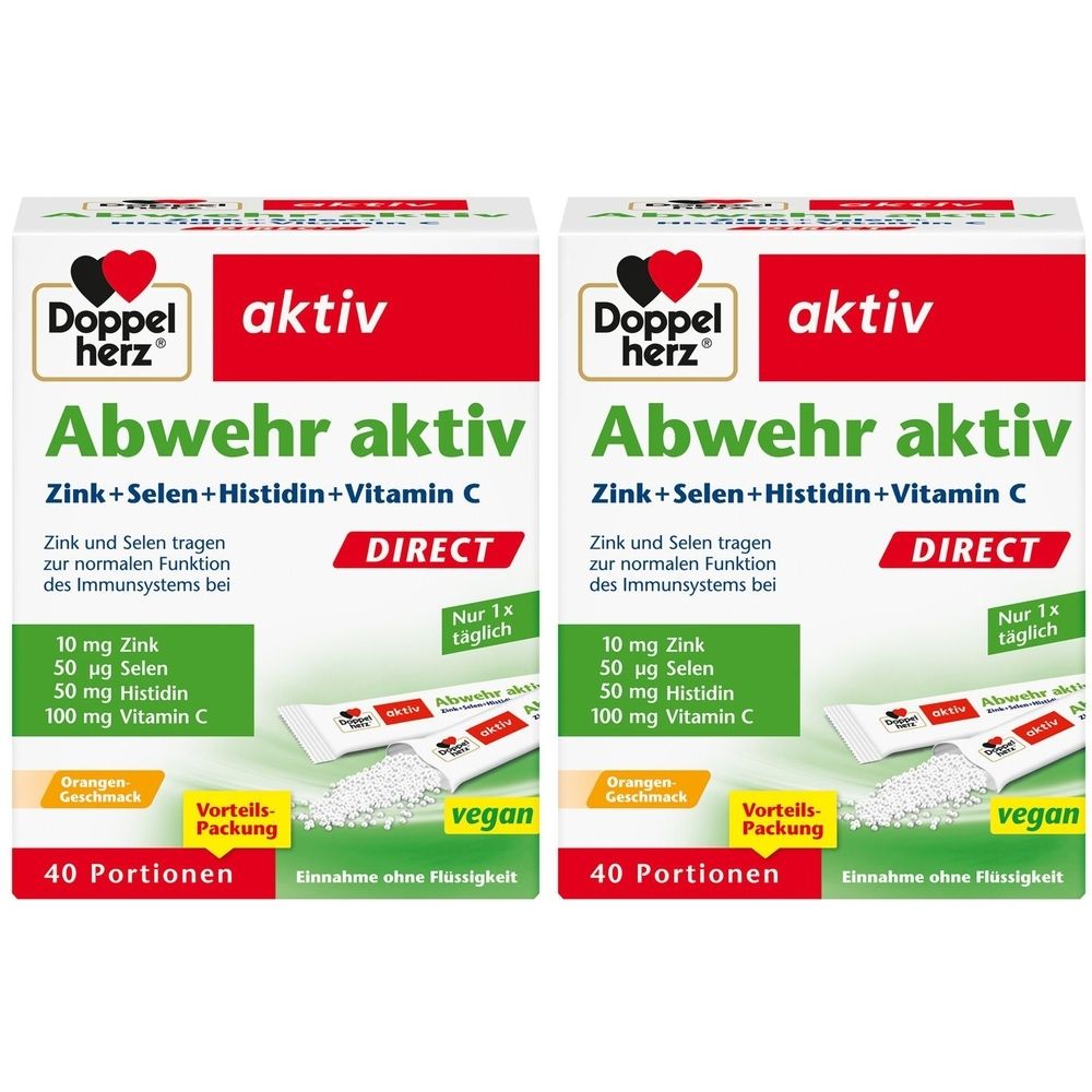 Doppelherz Abwehr aktiv DIRECT with zinc + selenium + histidine, 80 capsules