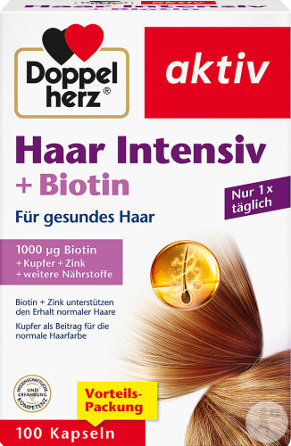 Doppelherz Active Hair Intensive + Biotin Capsules 100 pieces