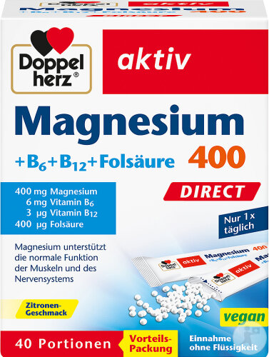 Doppelherz Active Magnesium 400 Direct Granules 40 pieces