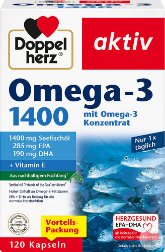 Doppelherz Aktiv Omega-3 1400 120 Capsules