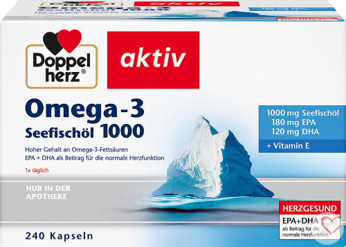 Doppelherz Active Omega-3 Fish Oil 1000 Capsules 240 pieces