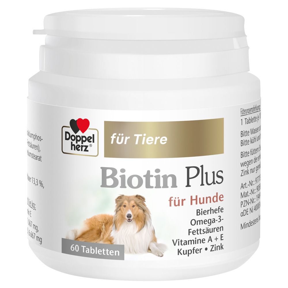 Doppelherz for Animals Biotin Plus Tablets for Dogs, Tablets 60 St