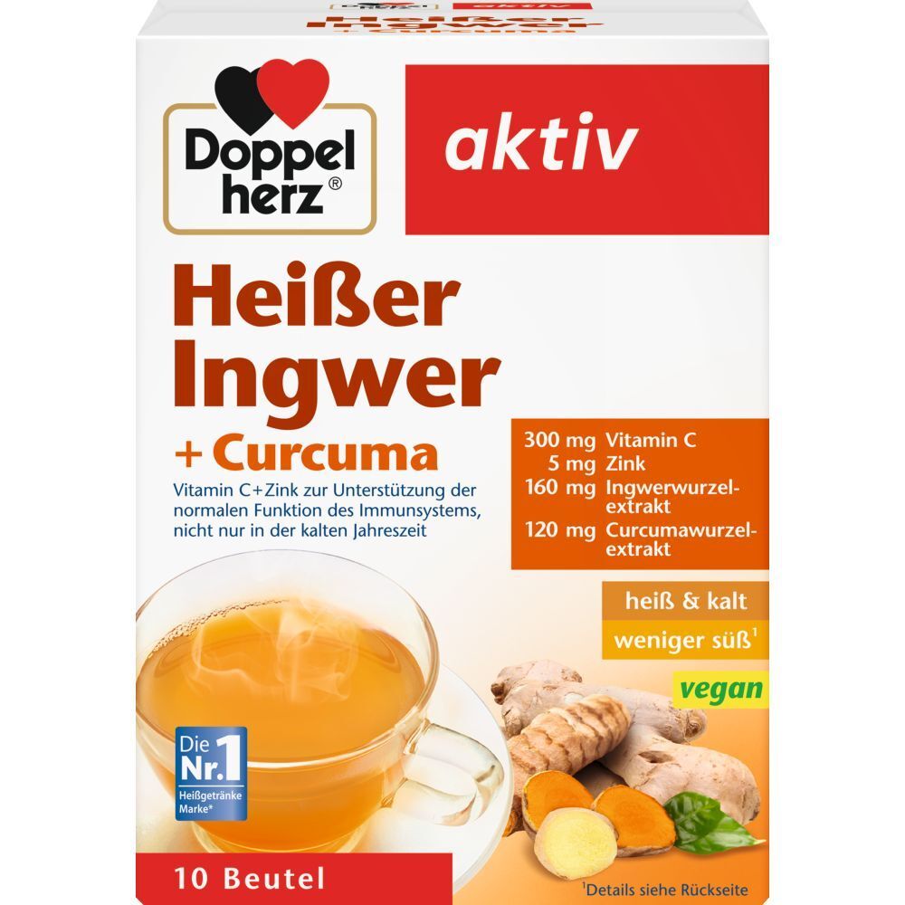 Doppelherz Hot Ginger + Turmeric 10 St