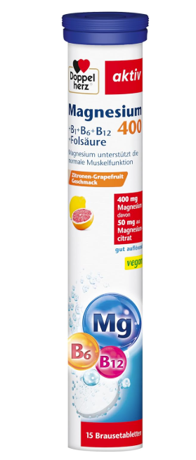 Doppelherz Magnesium 400 + B1 + B6 + B12 + Folic Acid - Magnesium