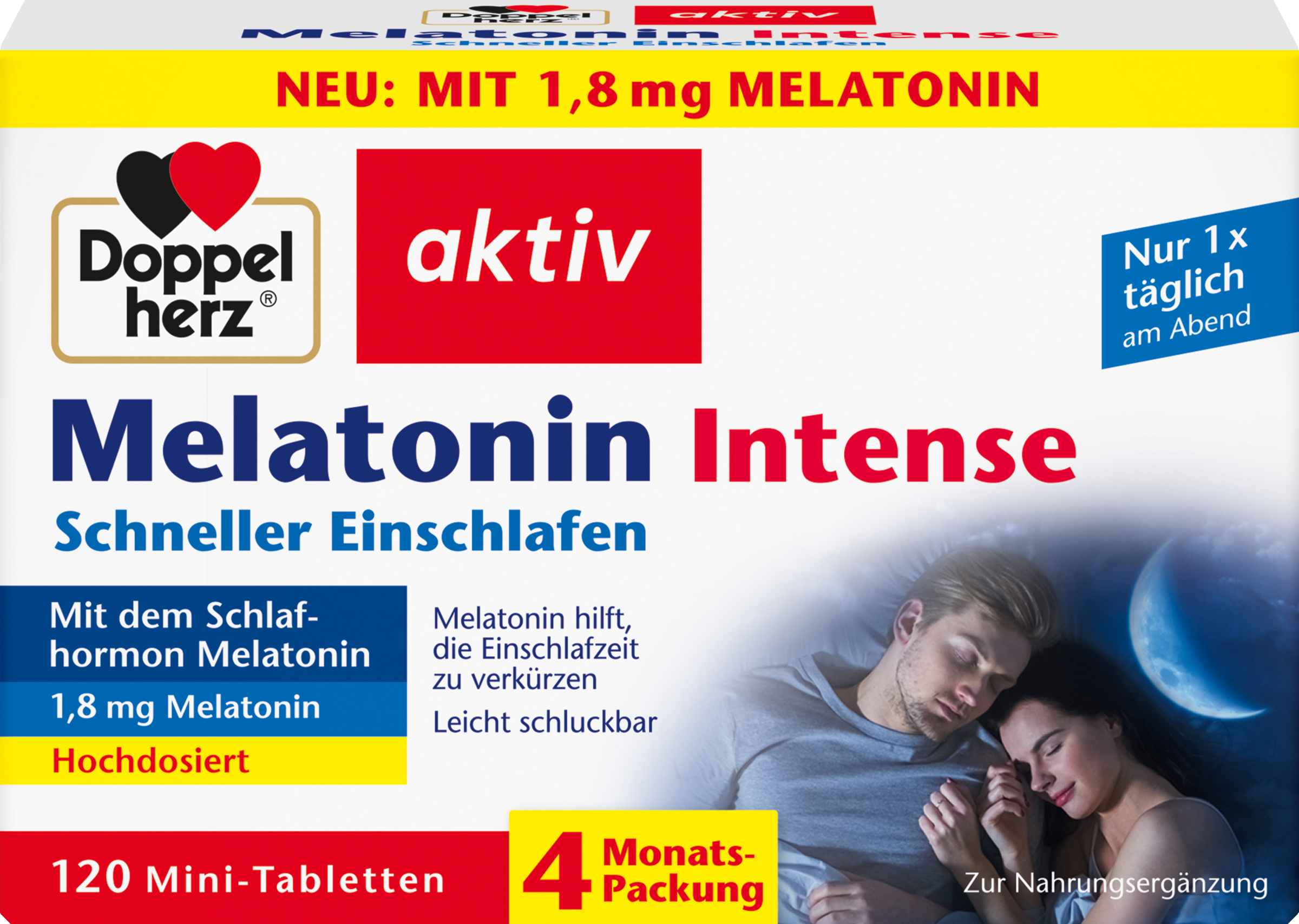 Doppelherz Melatonin Intense Faster Sleep 120 Mini-Tablets