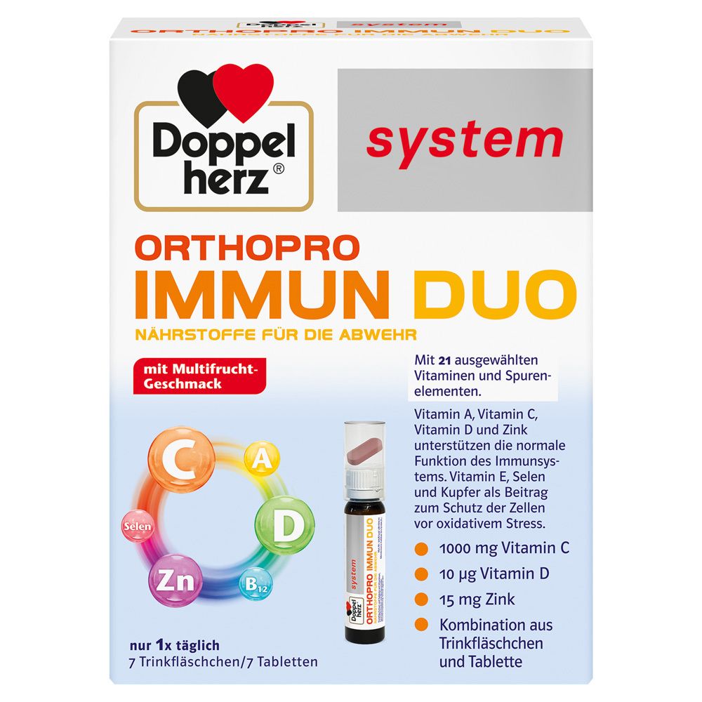 Doppelherz ORTHOPRO IMMUN DUO drinking bottles and tablets 7 St