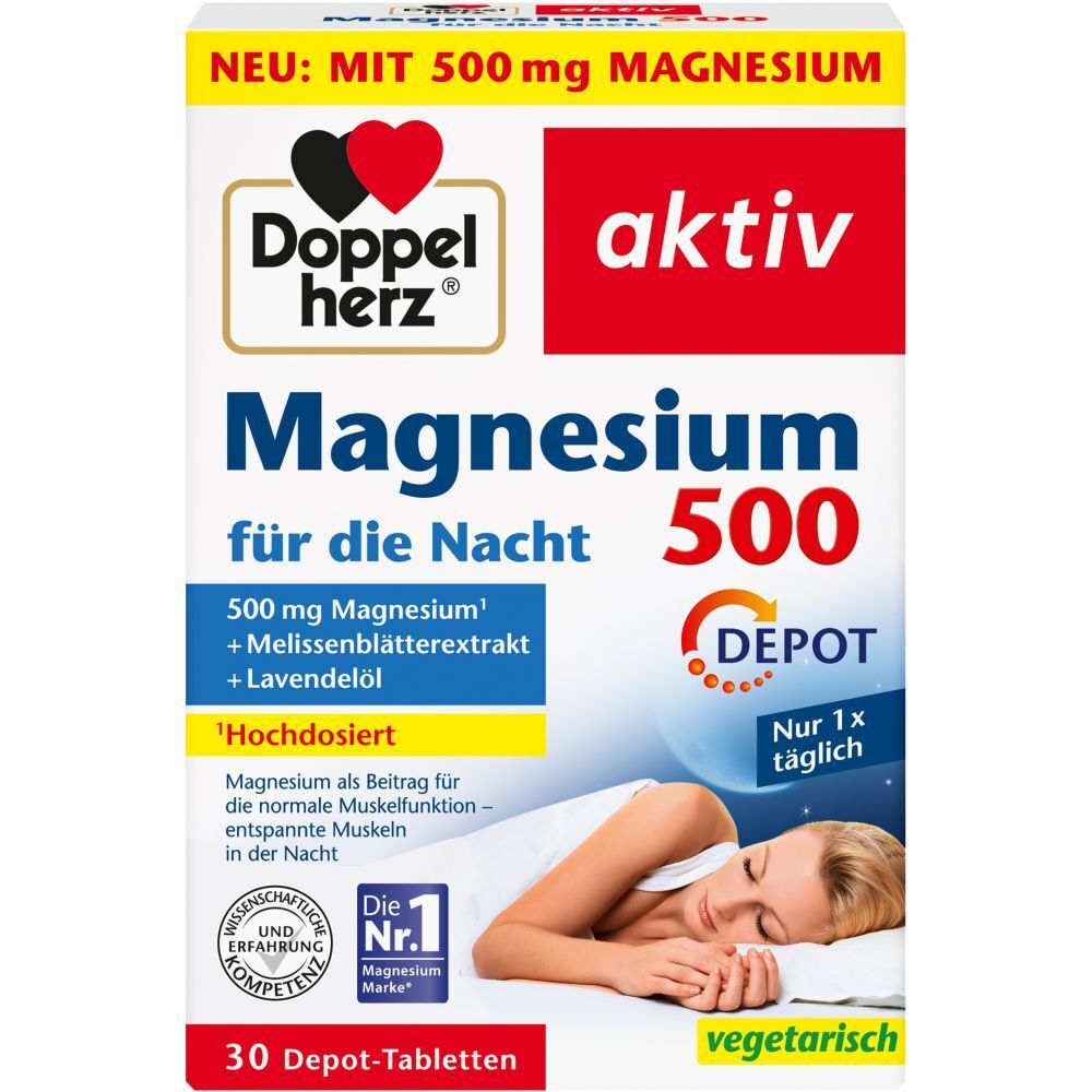 Doppelherz® active Magnesium 500 for nighttime 30 St