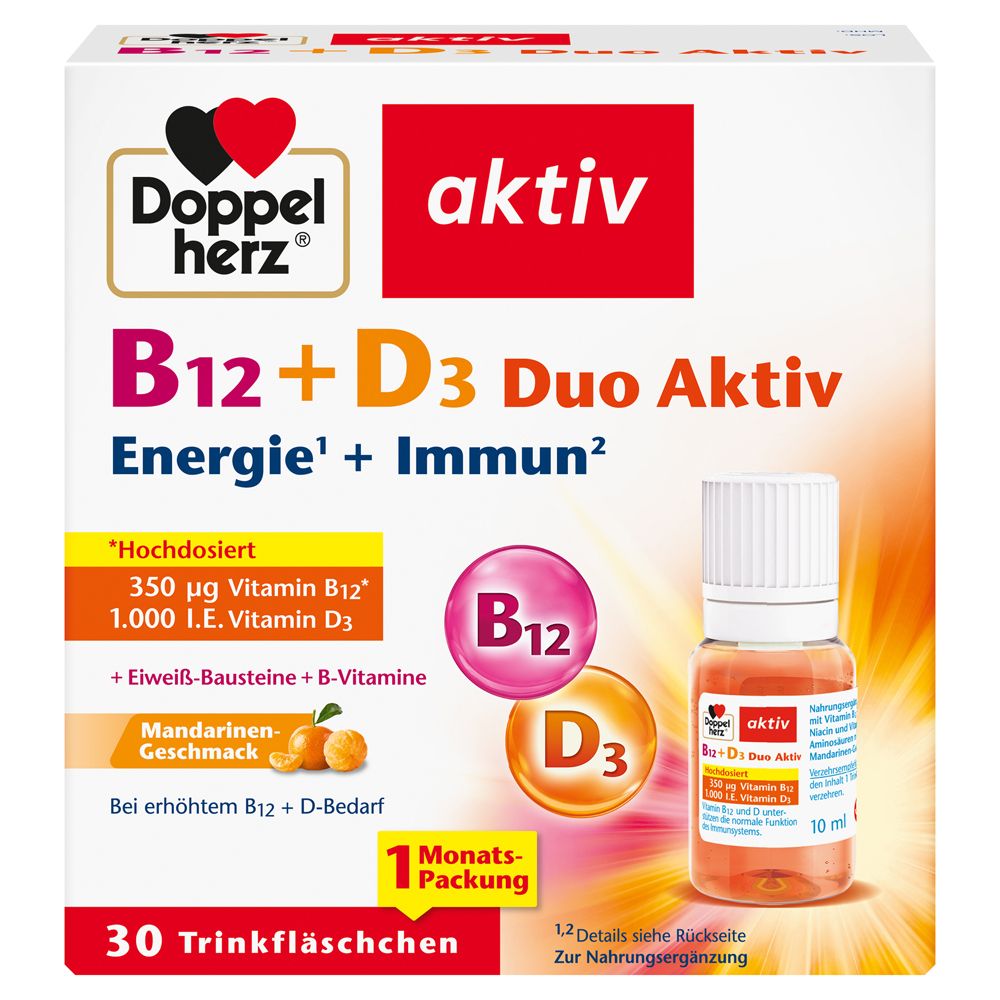 Doppelherz® active B12 + D3 Duo Active Energy + Immune 30 St
