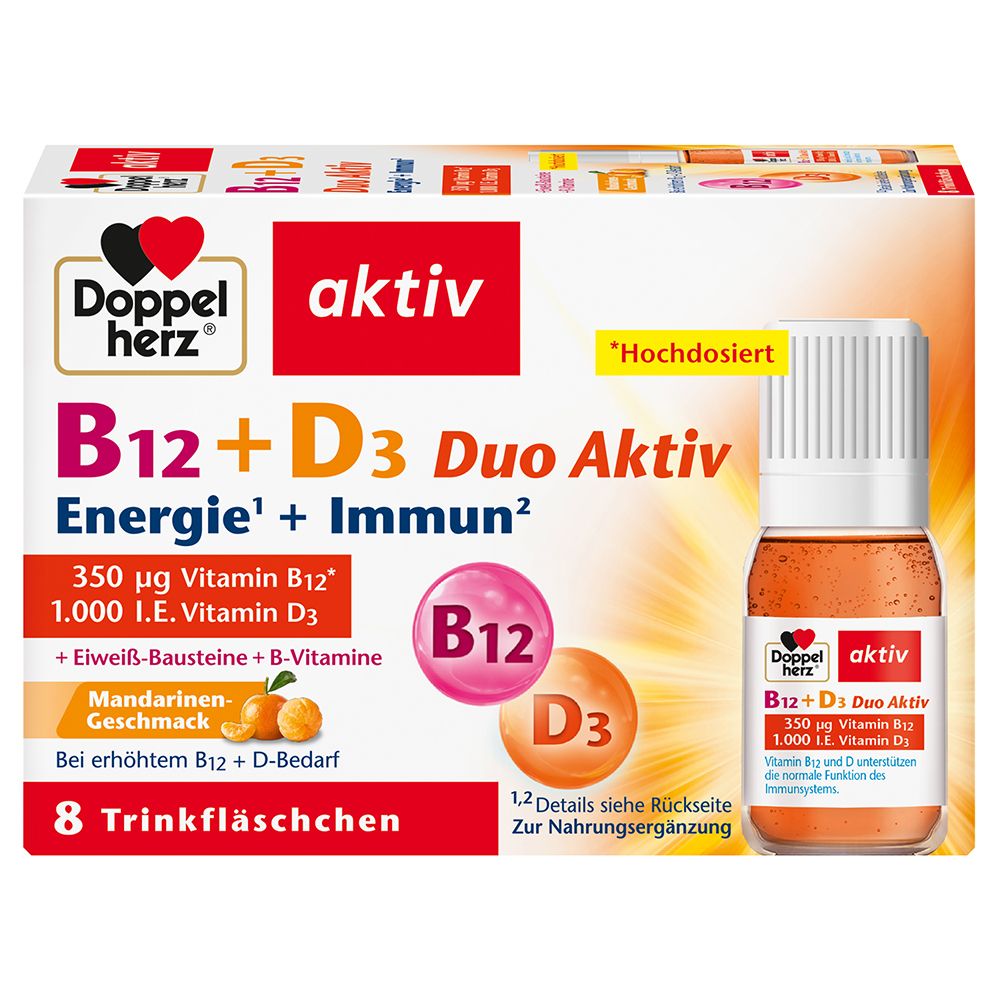 Doppelherz® active B12 + D3 Duo Active Energy + Immune 8 St