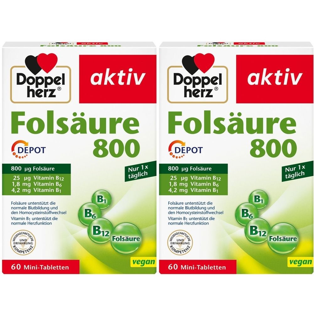 Doppelherz® active folic acid 800 DEPOT, 120 capsules