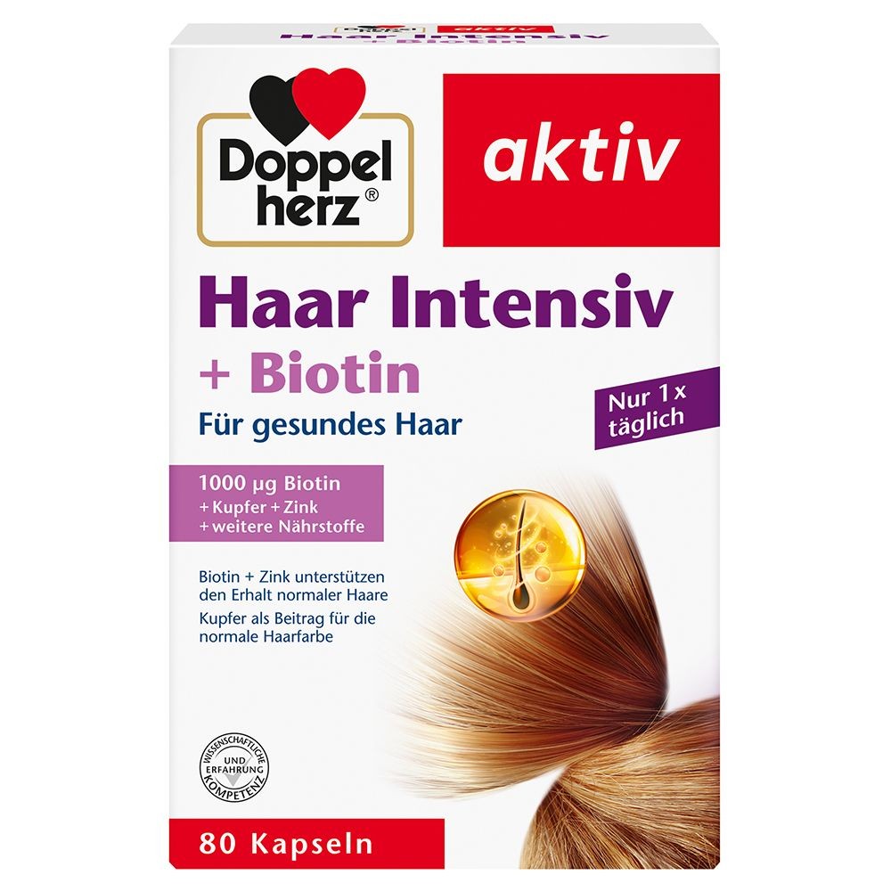 Doppelherz® active hair intensive + biotin 80 St