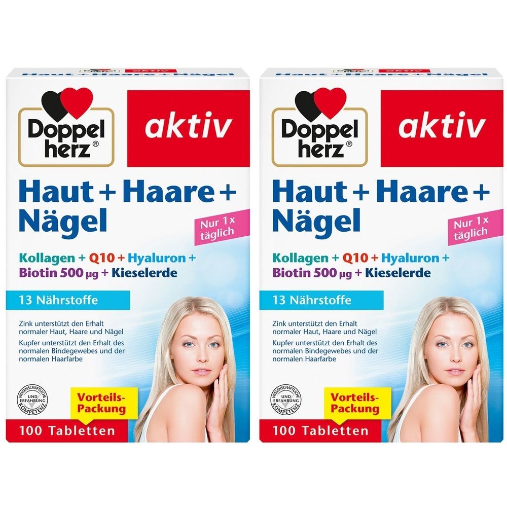 Doppelherz® active skin + hair + nails, 200 capsules