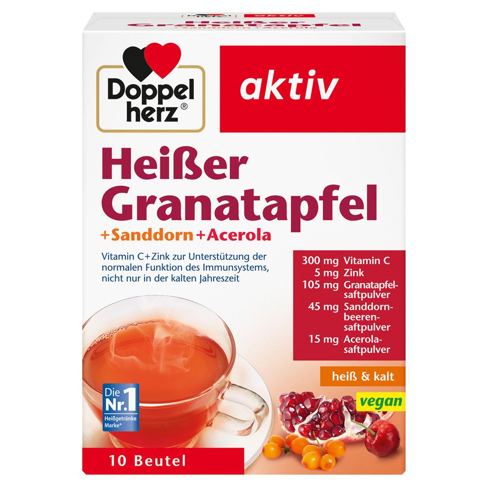 Doppelherz active hot pomegranate + sanddorn + acerola