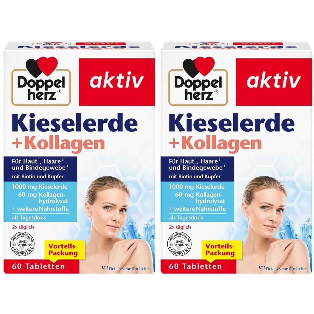 Doppelherz® active silica + collagen, 120 capsules