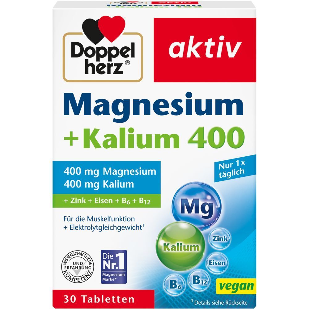 Doppelherz® active Magnesium + Potassium 400 30 St