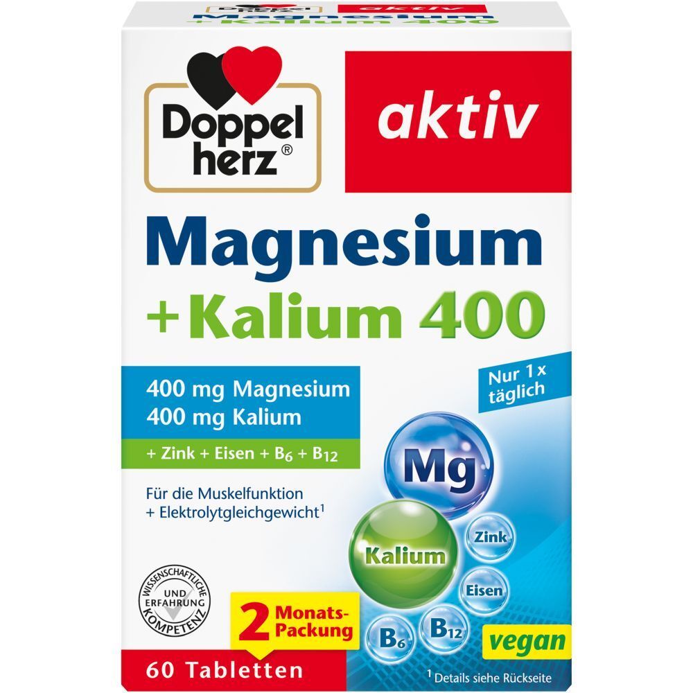Doppelherz® active Magnesium + Potassium 400 60 St