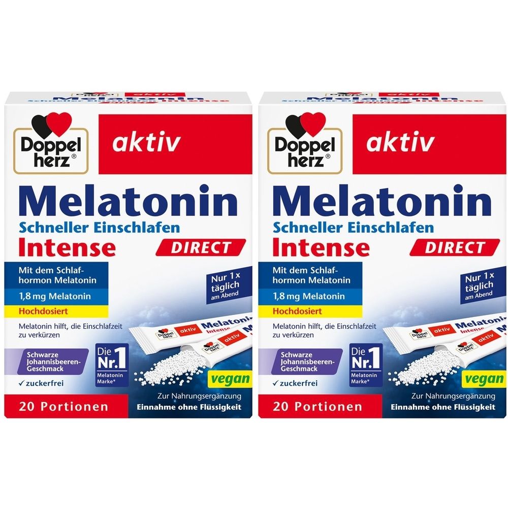 Doppelherz® active Melatonin Fall asleep faster, 40 capsules
