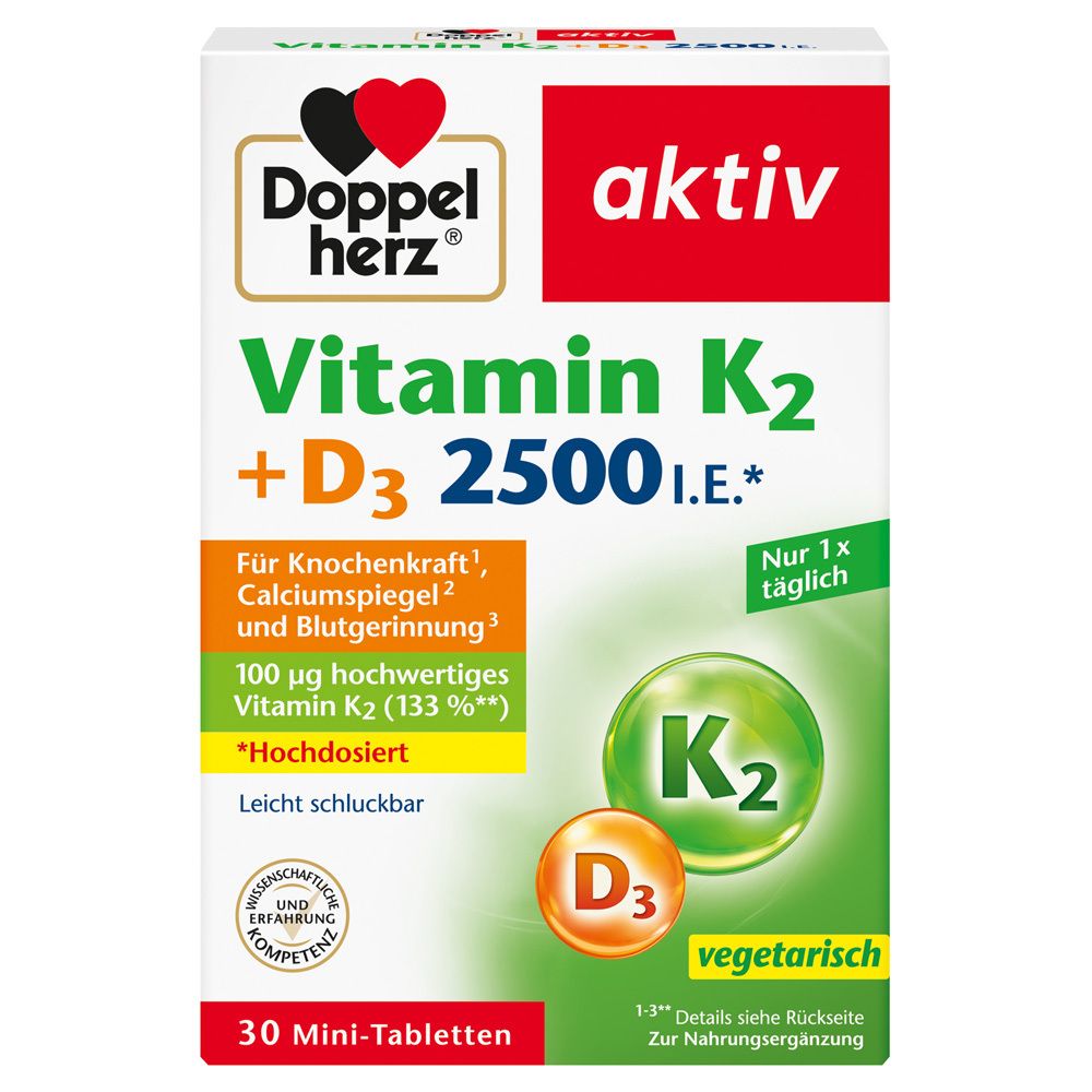 Doppelherz active vitamin K2 + D3 1000 I.E.