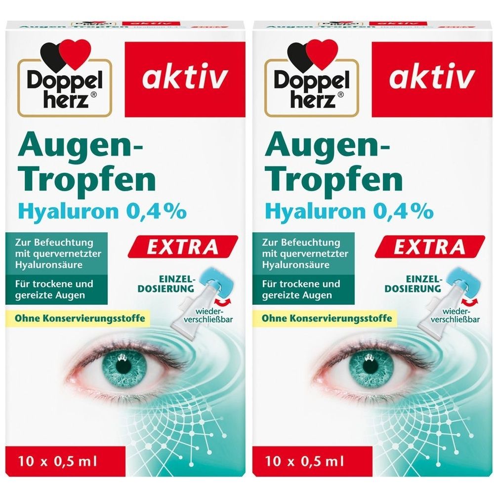 Doppelherz® Eye Drops Hyaluronic Acid 0.4% Extra 10 ml