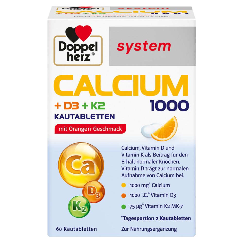 Doppelherz Calcium 1000 D3 + K2
