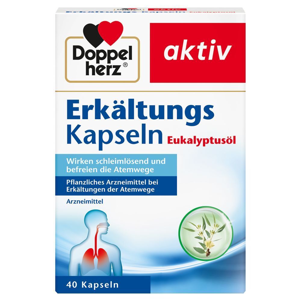 Doppelherz® Cold 40 Capsules with Eucalyptus Oil