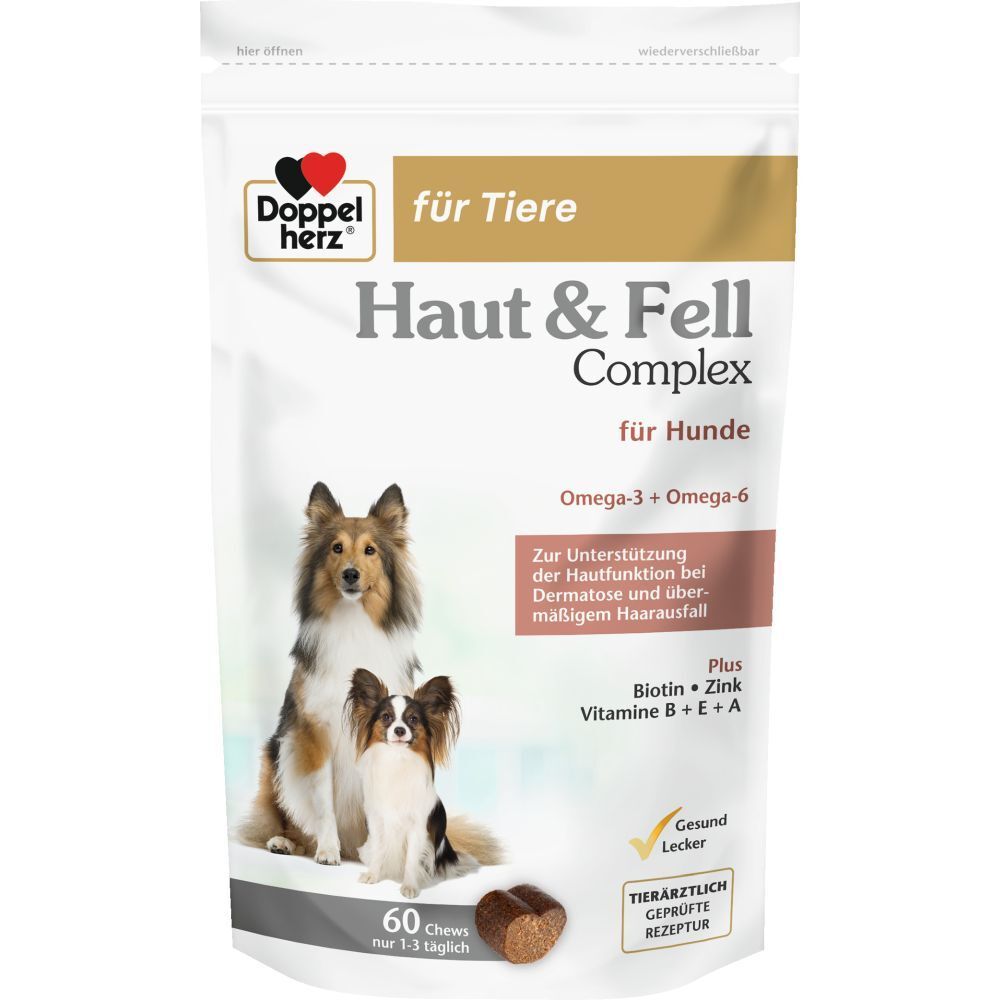 Doppelherz® für Tiere Haut & Fell Complex für Hunde 60 St