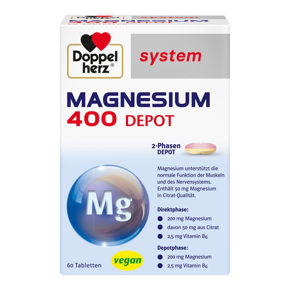Doppelherz® Magnesium 400 DEPOT 60 St