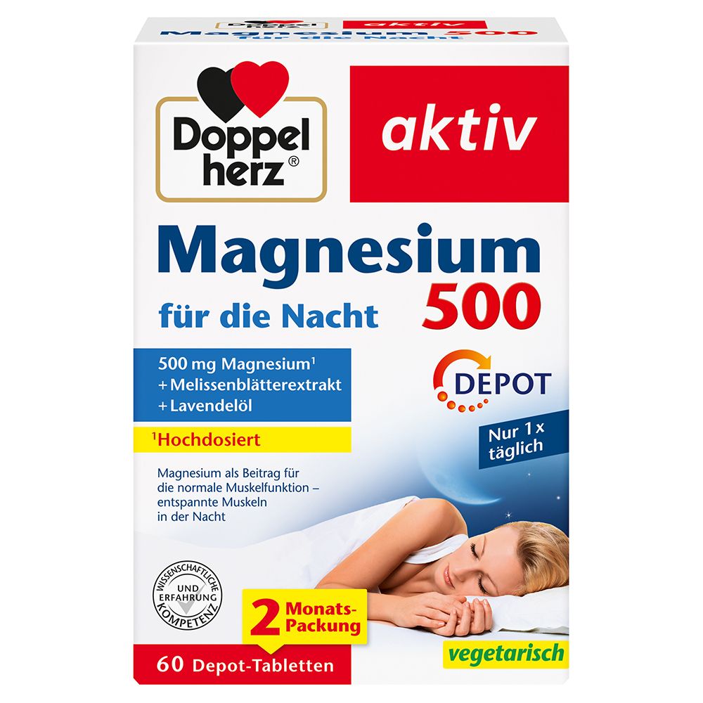 Doppelherz® Magnesium 500 for nighttime 60 St