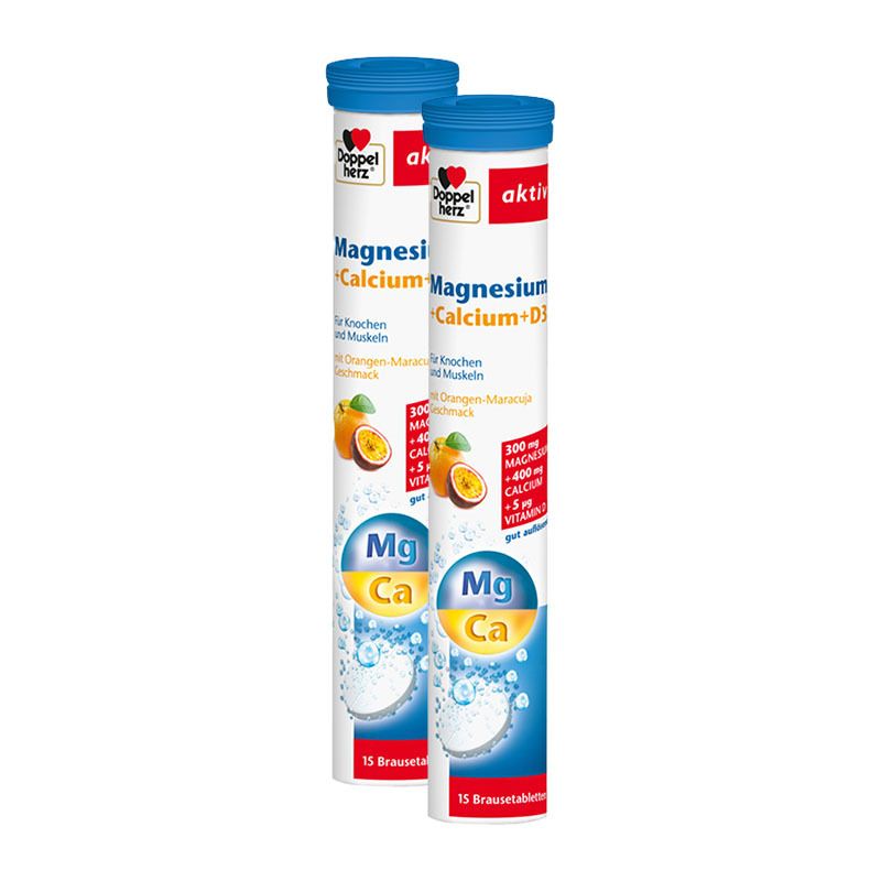 Doppelherz® Magnesium + Calcium + D3 2x15 St