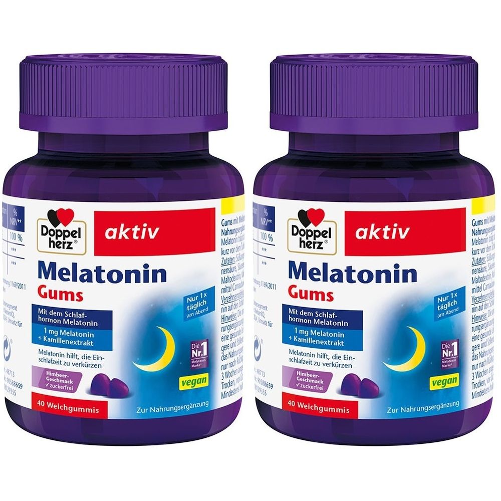Doppelherz® Melatonin Gums Sugar-Free, 80 capsules
