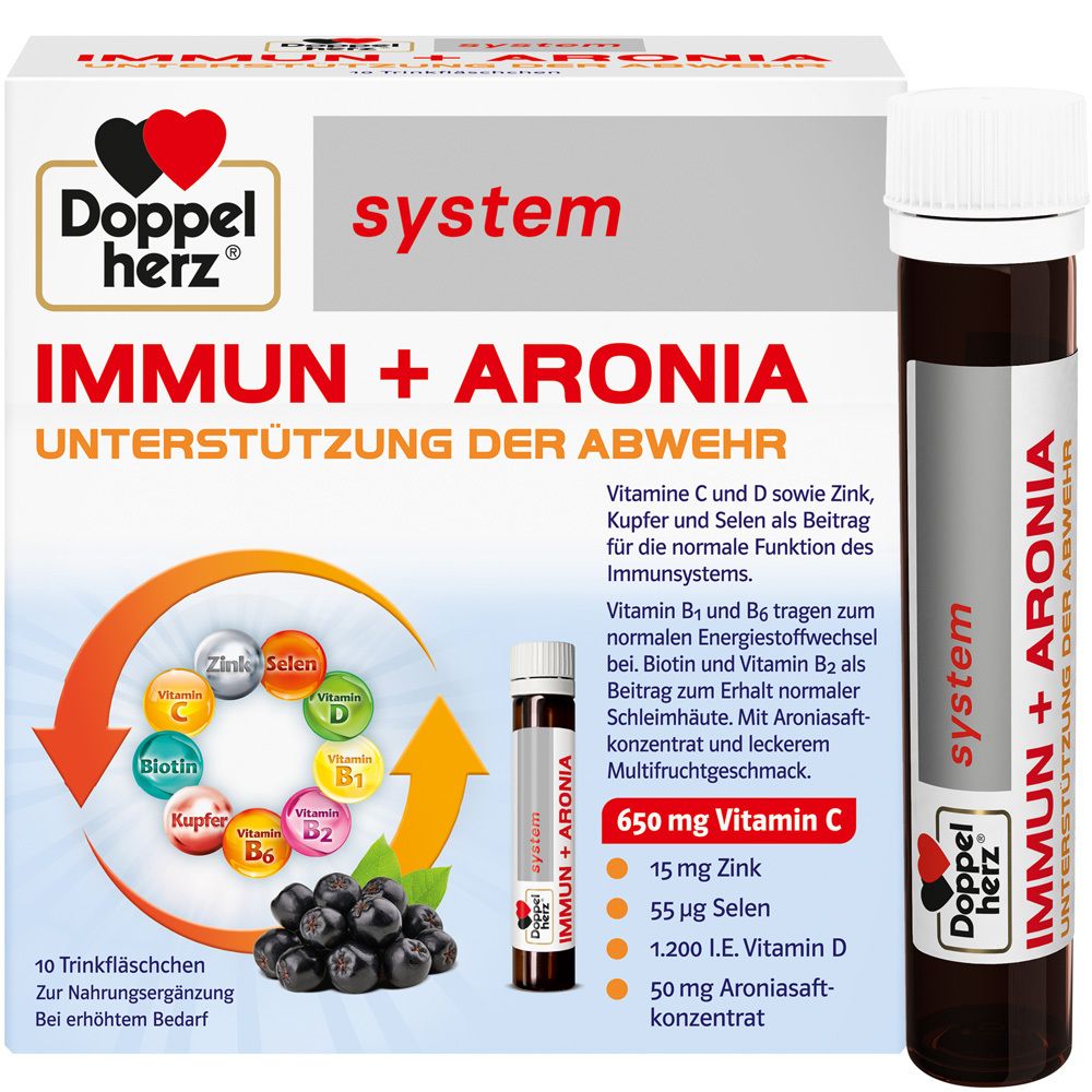 Doppelherz® system IMMUN + ARONIA, 10 capsules