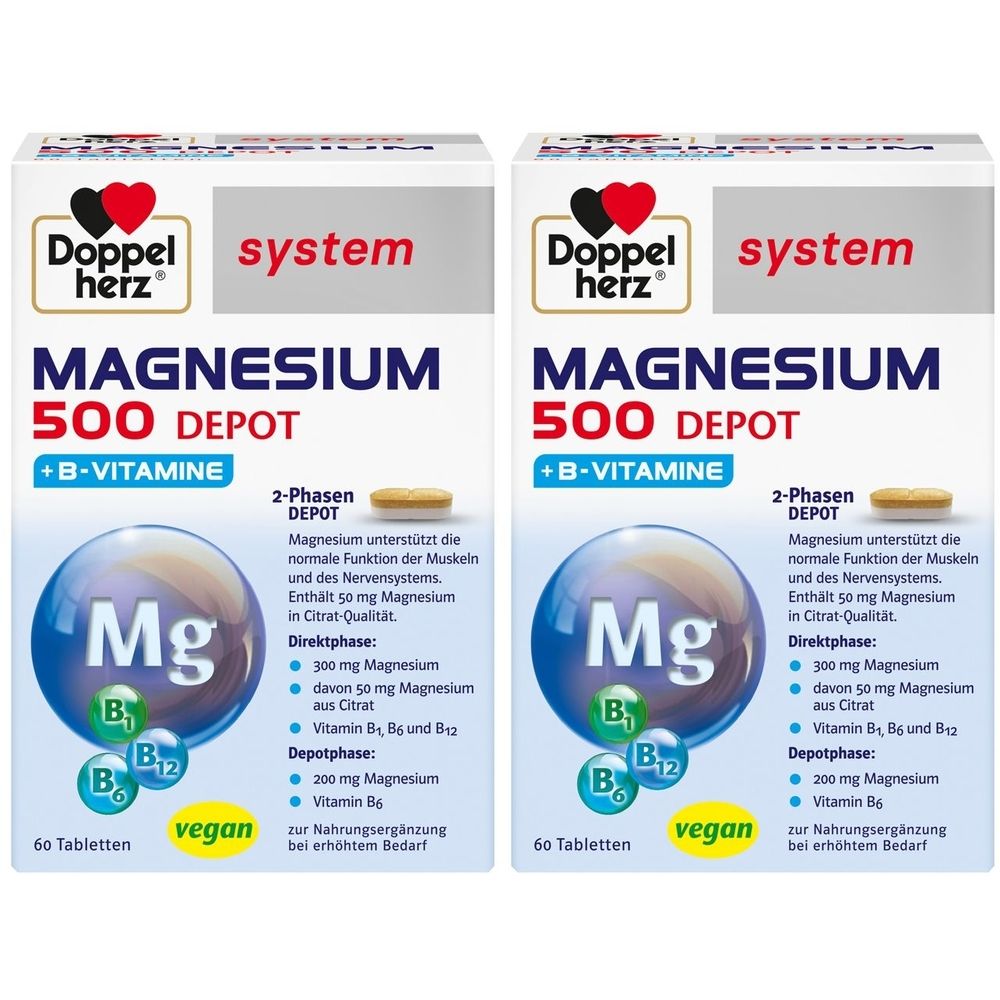 Doppelherz® system Magnesium 500 Depot, 120 capsules