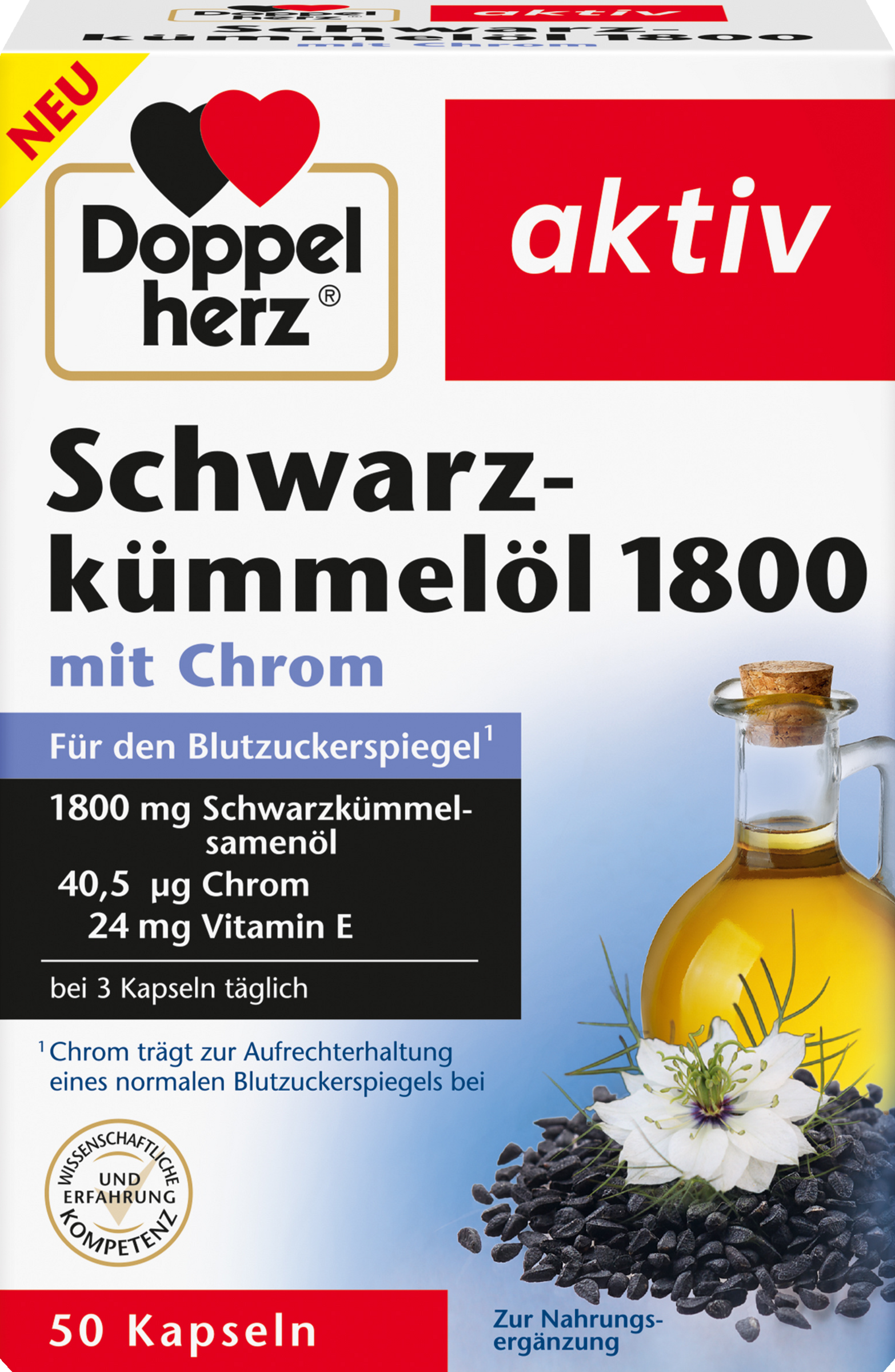 Doppelherz Black Cumin Oil 1800 with Chromium