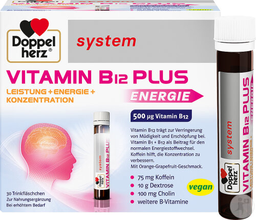Doppelherz System Vitamin B12 Plus drinking ampoules 30x25 ml