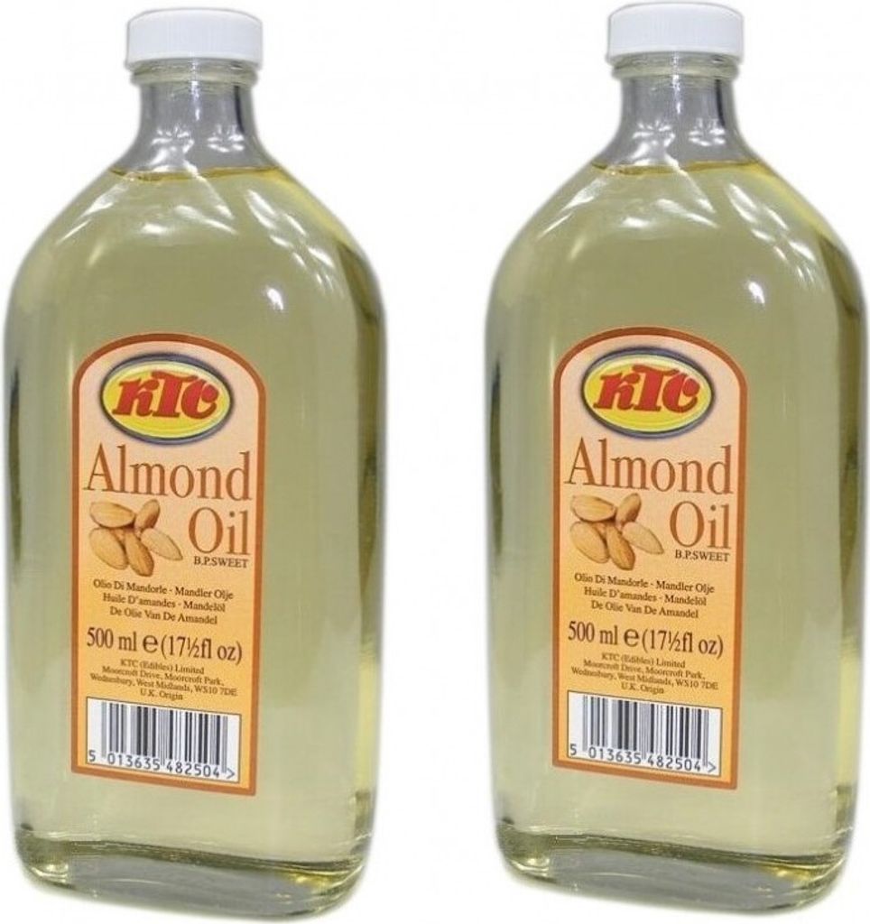 Double Pack KTC Almond Oil (2x 500ml) | Cooking Oil and Body Care | Almond Oil