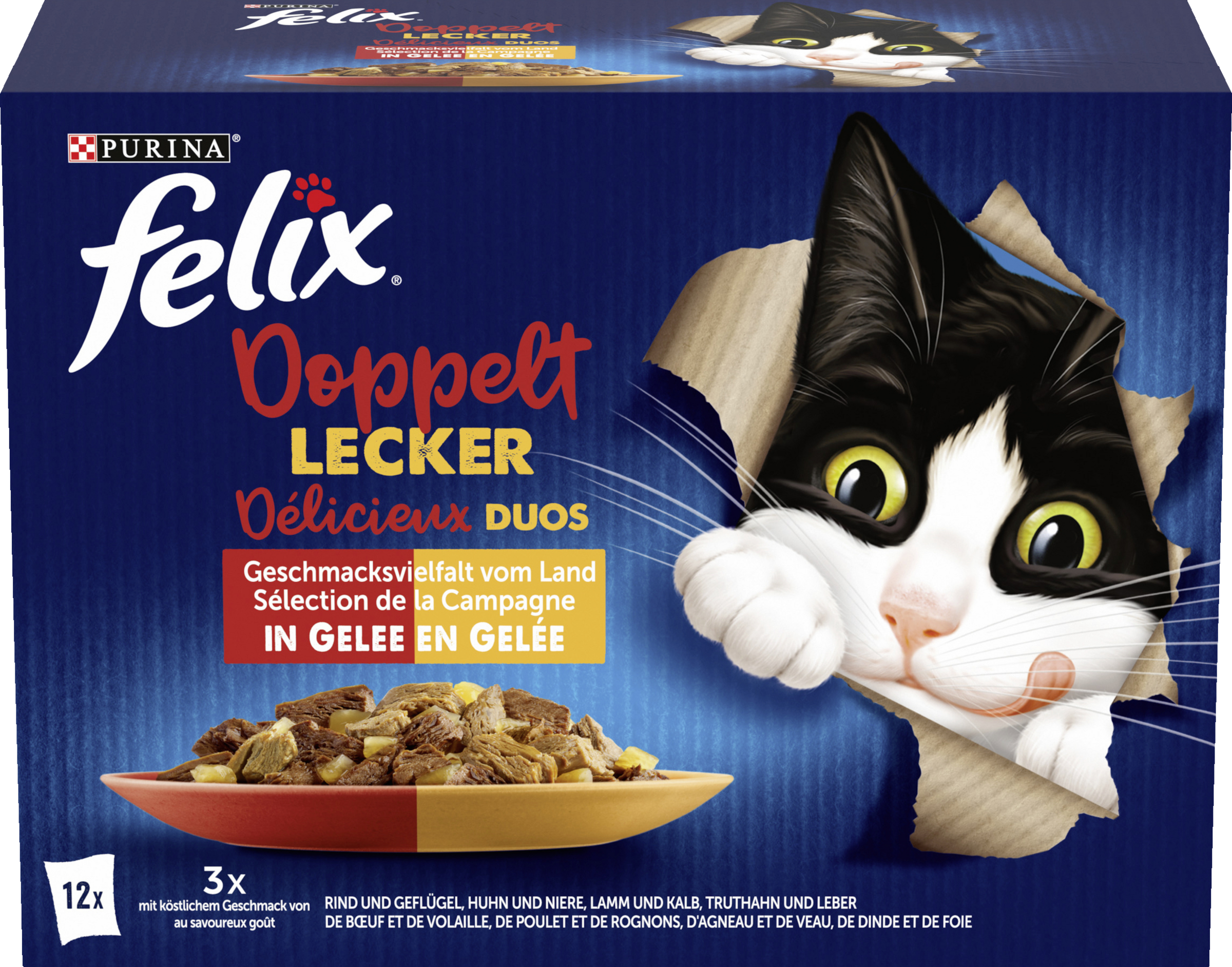 Felix Twice as delicious variety of flavors from the country in jelly