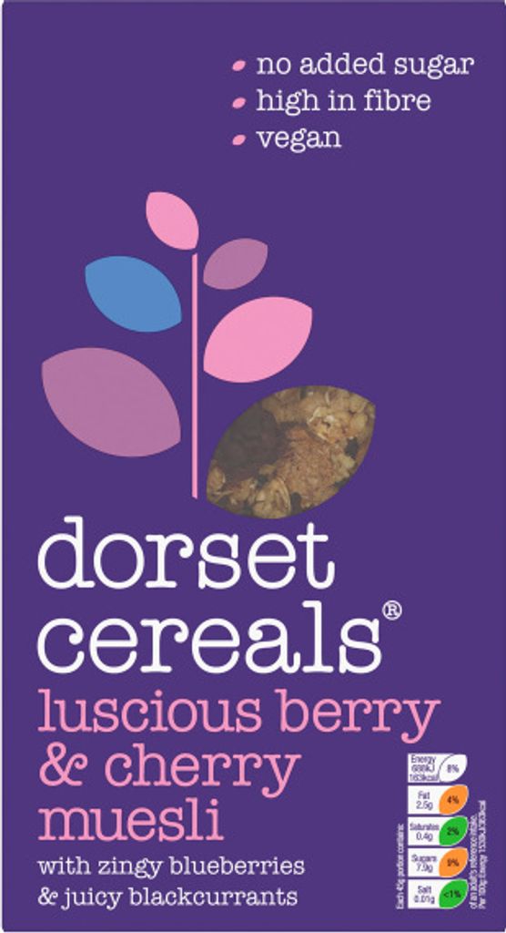 Dorset Cereals - luscious berry & cherry muesli, 600g