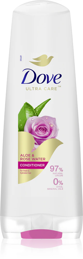 Dove Aloe & Rose Water Conditioner provides moisture and shine