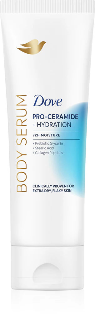 Dove Hydration Pro-Ceramide Body Serum provides moisture to tight skin 200ml