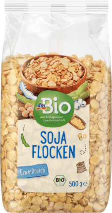 dmBio Sojaflocken, 500 g