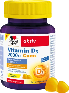 Doppelherz Vitamin D3 2000 IU gums, 120 g