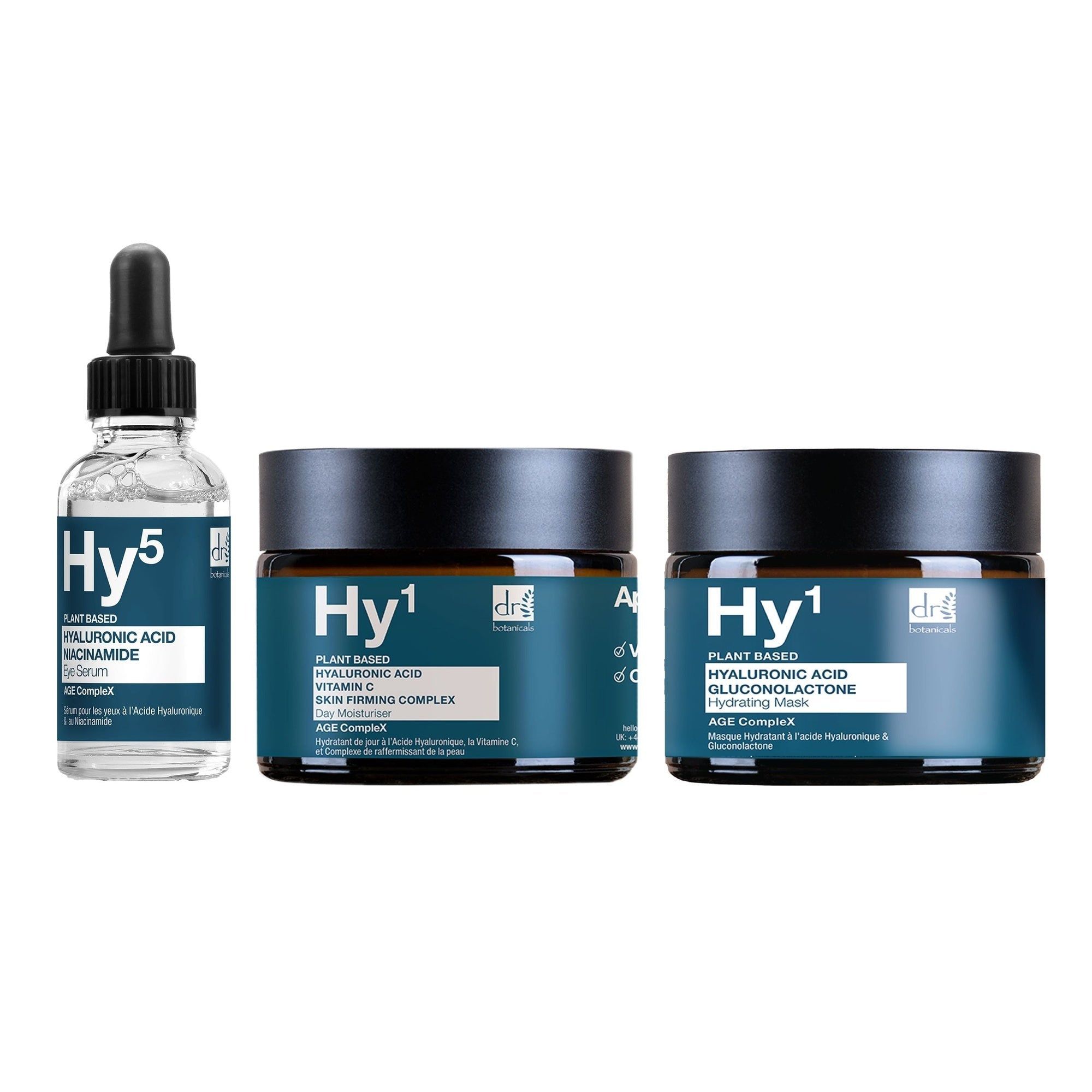 Dr. Botanicals Anti-Aging Hyaluronic Acid Day Moisturizer, Serum and Mask 500 g